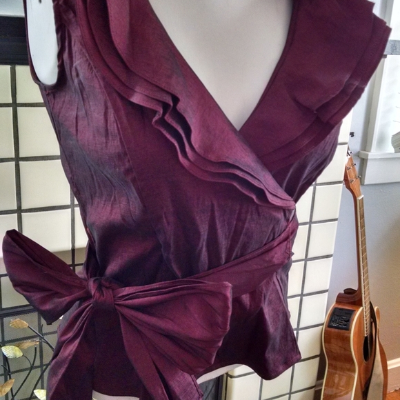 Vintage Victor Costa Formal Detailed Top Sz. 4 - Picture 2 of 4